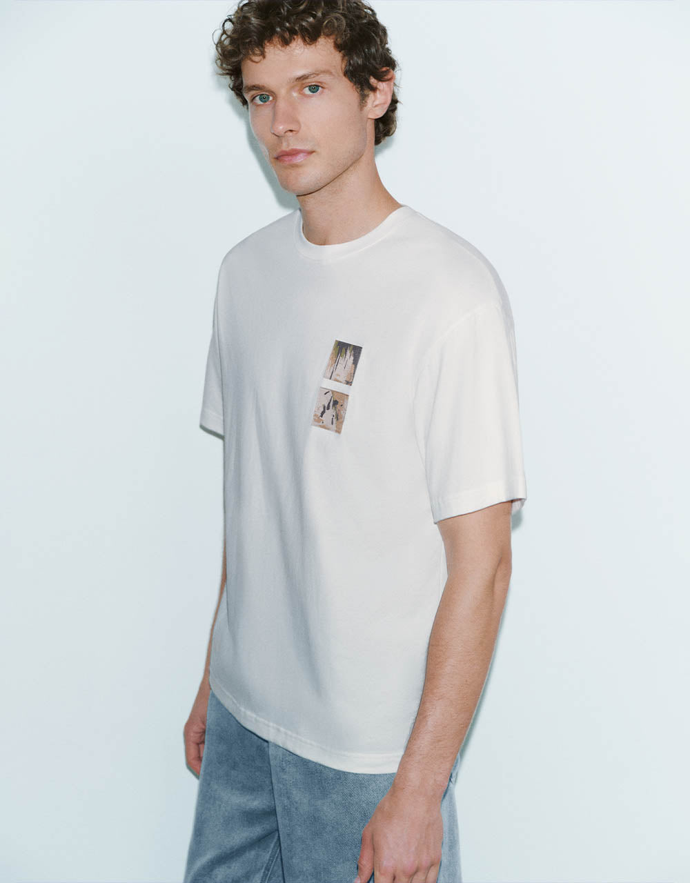 Crew Neck Straight T-Shirt