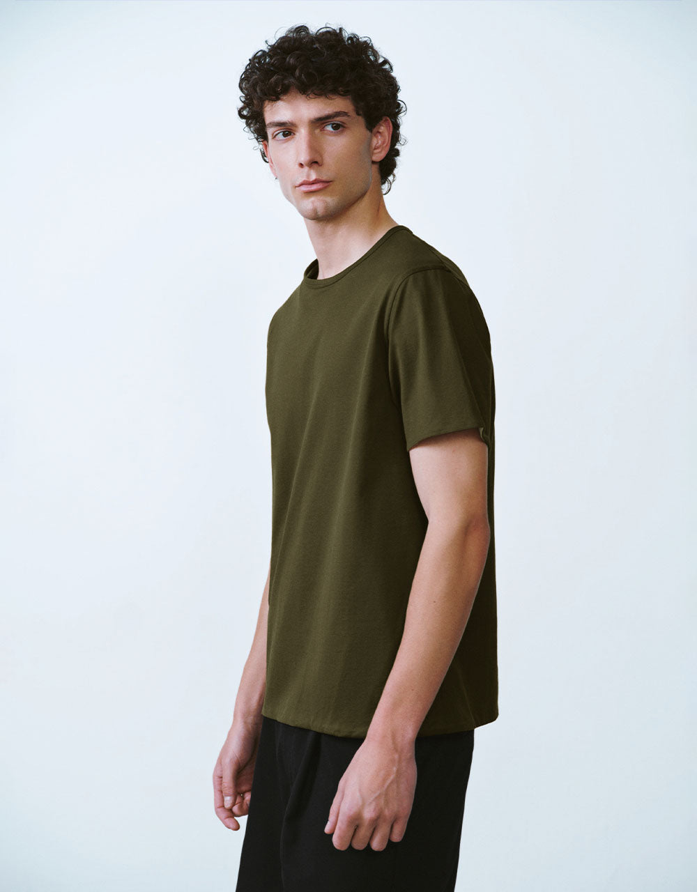 Crew Neck Loose A-Line T-Shirt