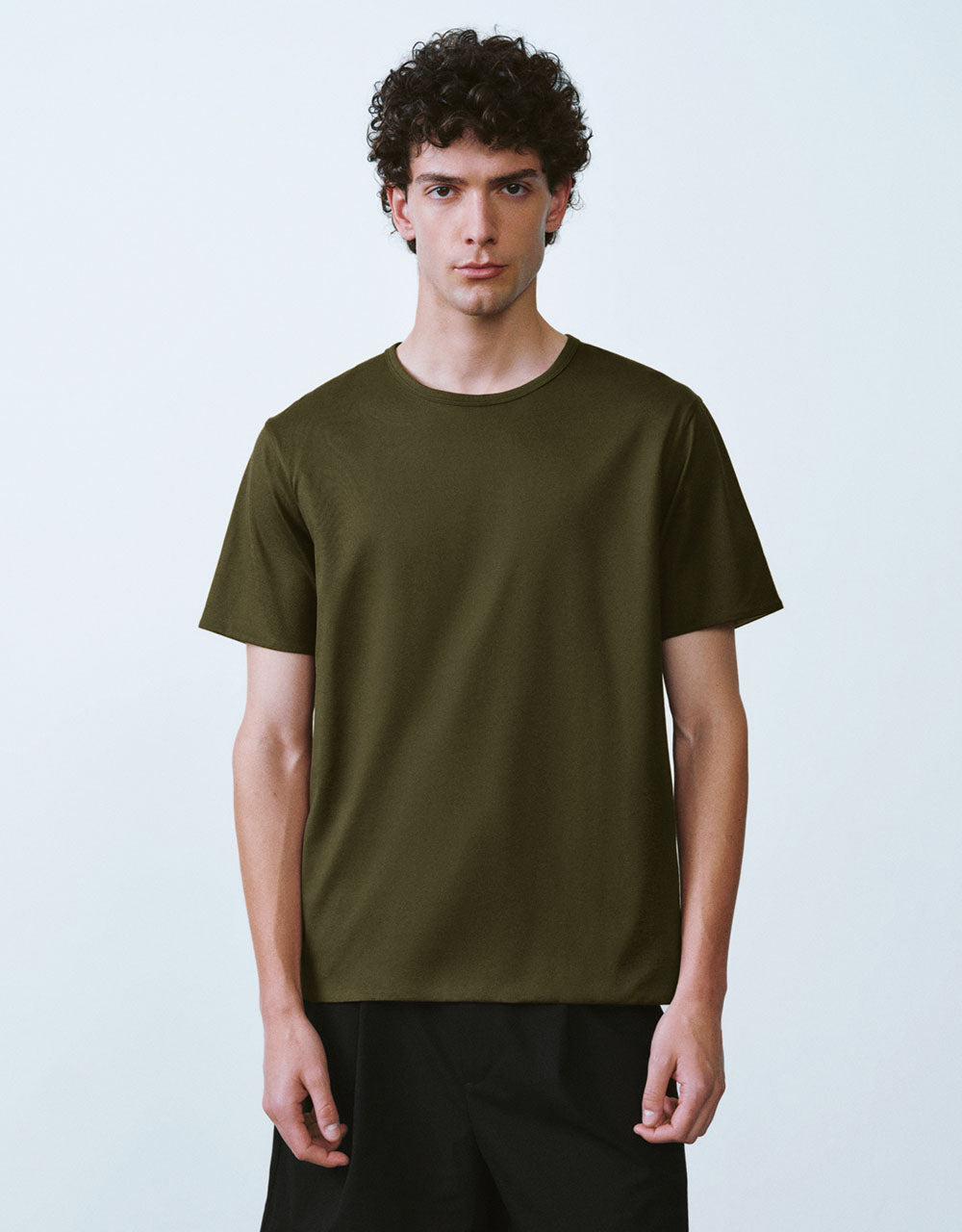 Crew Neck Loose A-Line T-Shirt