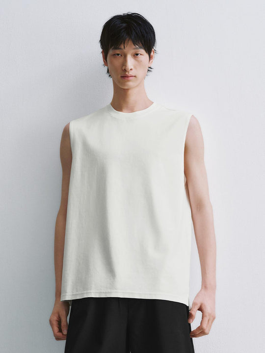 Cotton Blend Medium Stretch Tank Tops