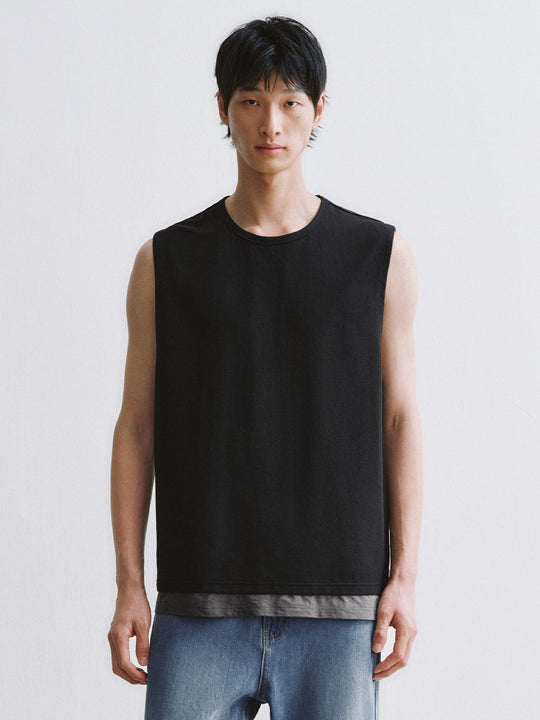 Cotton Medium Thickness Slight Stretch Tank Tops
