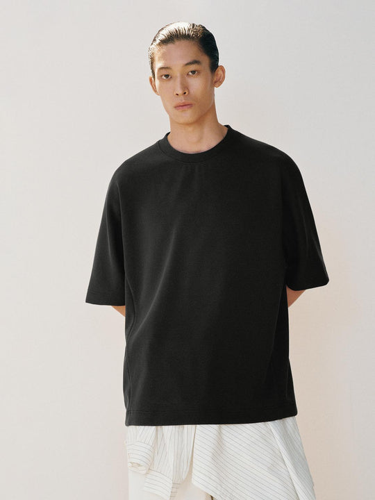 Boxy Oversized Crew Neck Short Sleeve T-shirt