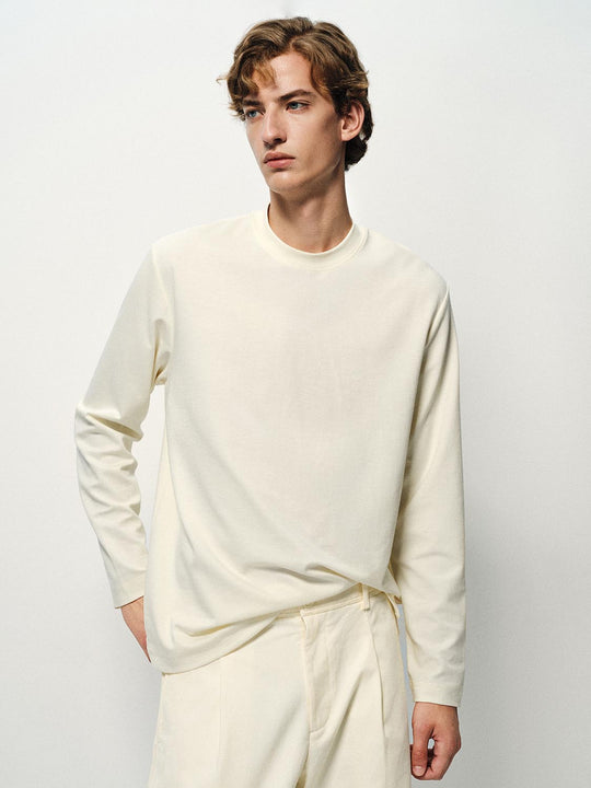 Thin Regular Fit Crew Neck Long Sleeve T-Shirt