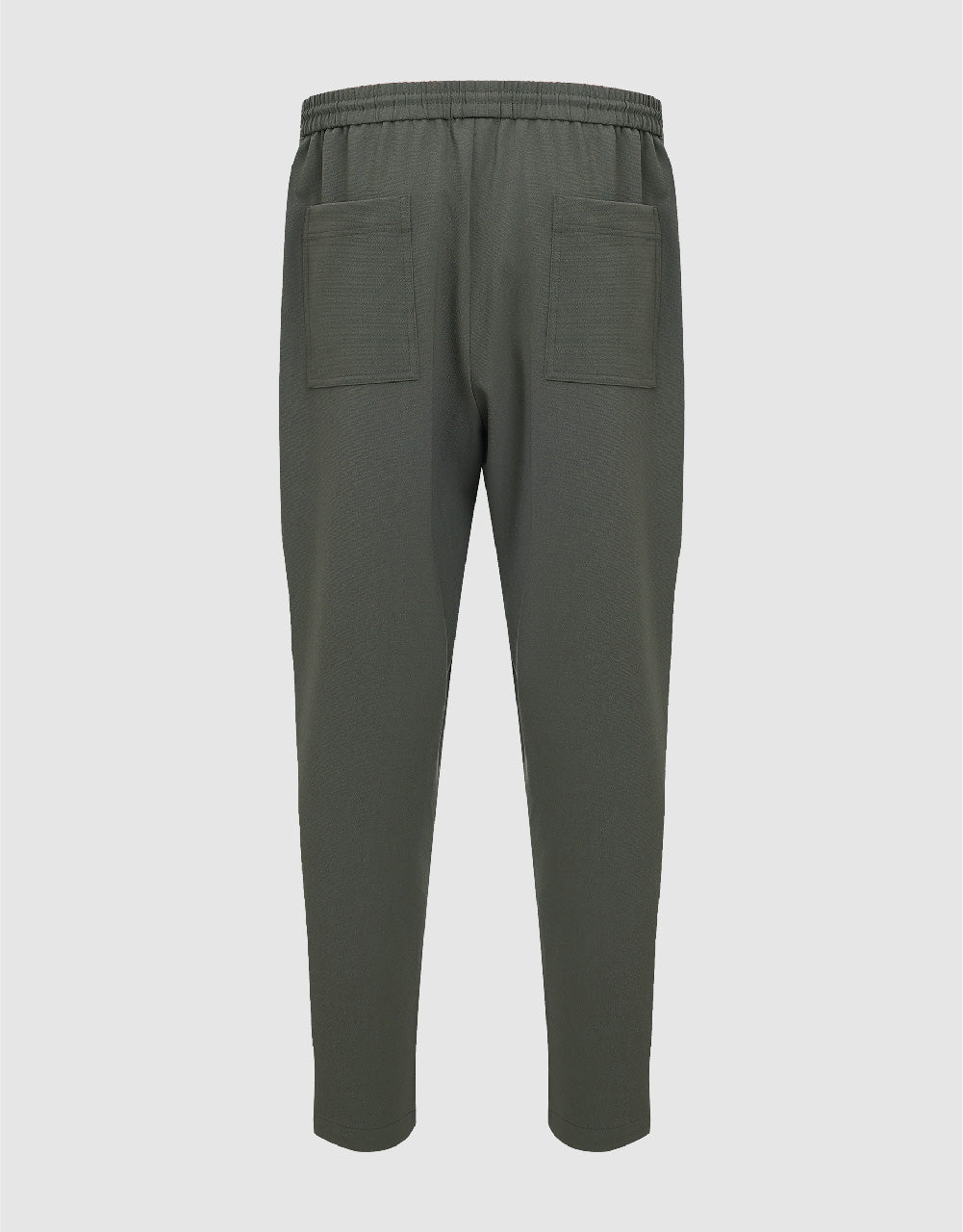 Drawstring Waist Knitted Straight Pants