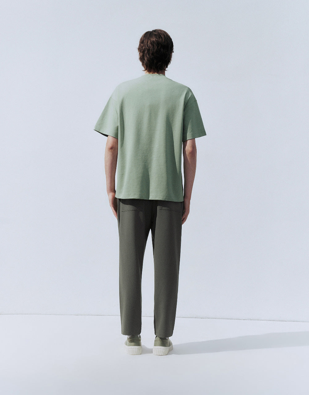 Drawstring Waist Knitted Straight Pants