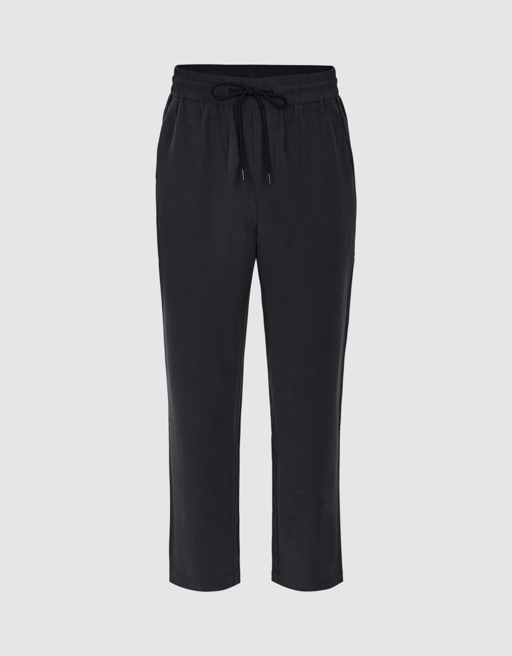 Drawstring Waist Straight Pants