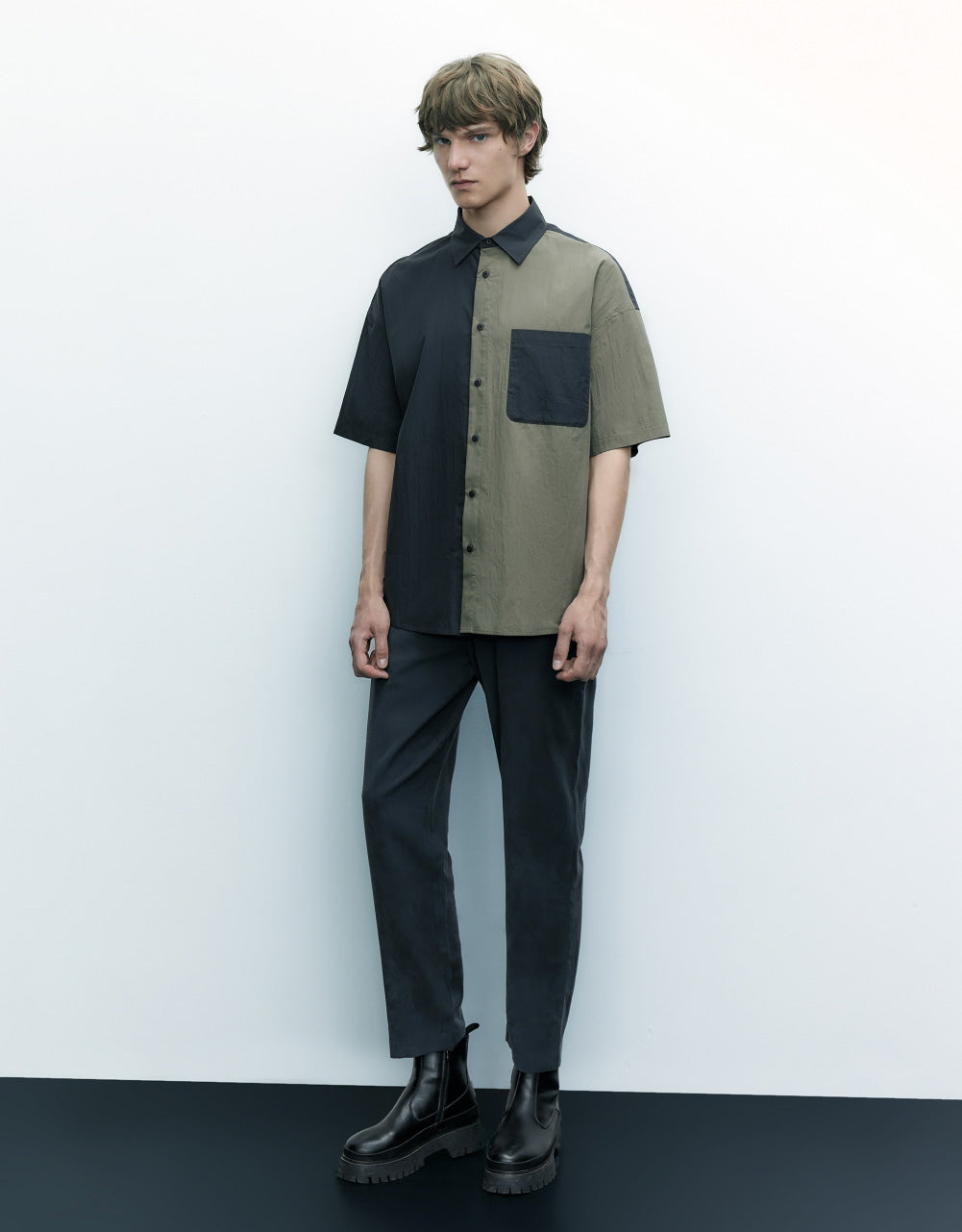 Drawstring Waist Straight Pants