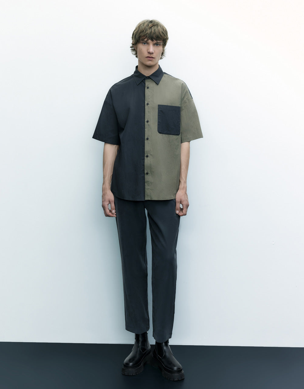 Drawstring Waist Straight Pants