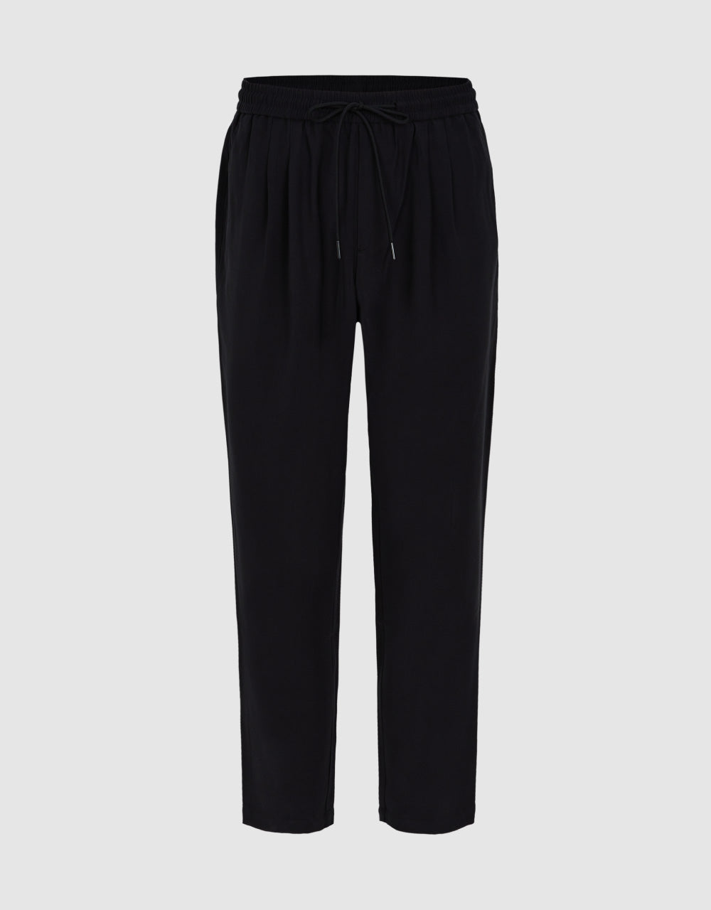 Drawstring Waist Straight Pants