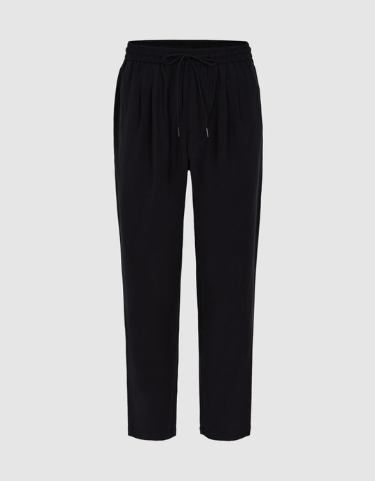 Drawstring Waist Straight Pants