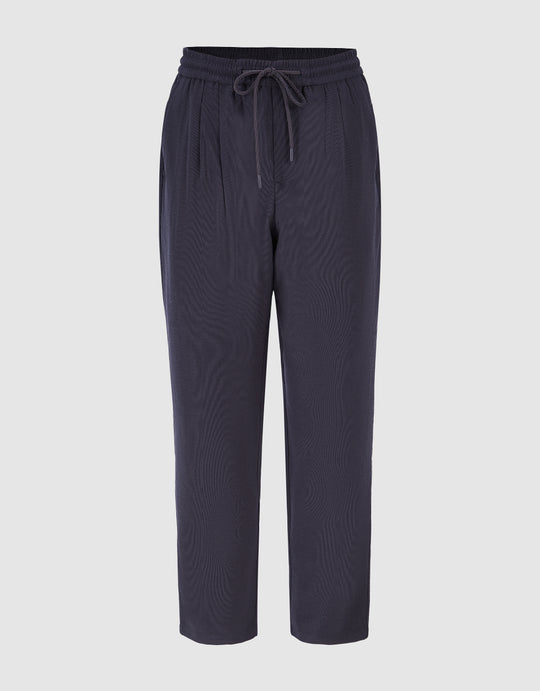 Drawstring Waist Straight Pants