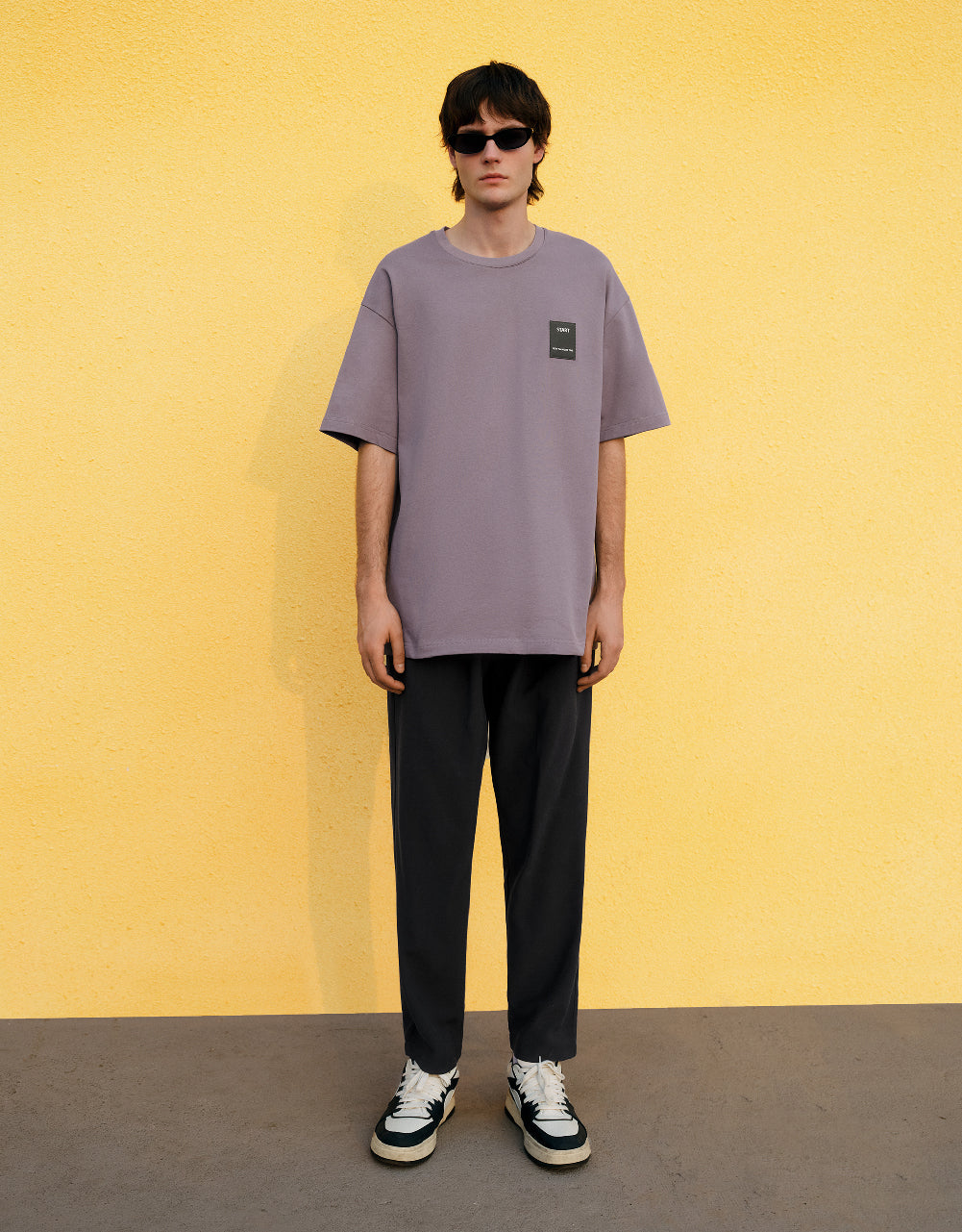 Drawstring Waist Straight Pants