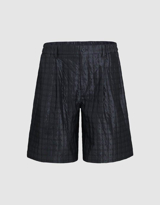 Textured Oversized Shorts