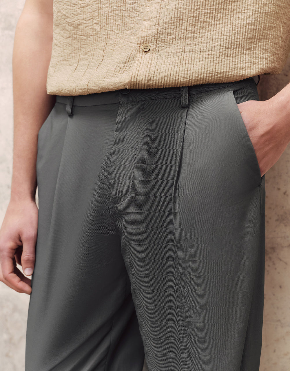 Wide-Leg Pants With Fanny Pack