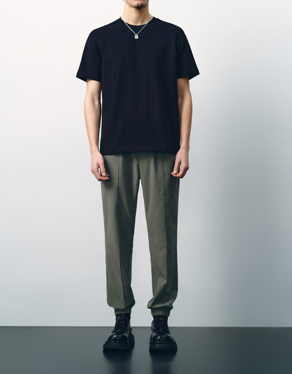 Drawstring Waist Jogger Pants