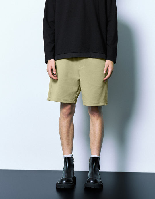 Drawstring Waist Loose Shorts