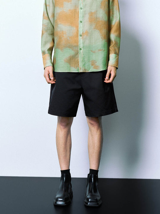 Elastic Waist Loose Shorts