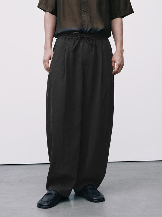 Relaxed Bootcut Lyocell Drawstring Pants