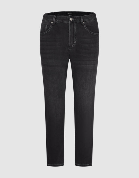 Mid-Waist Straight Jeans