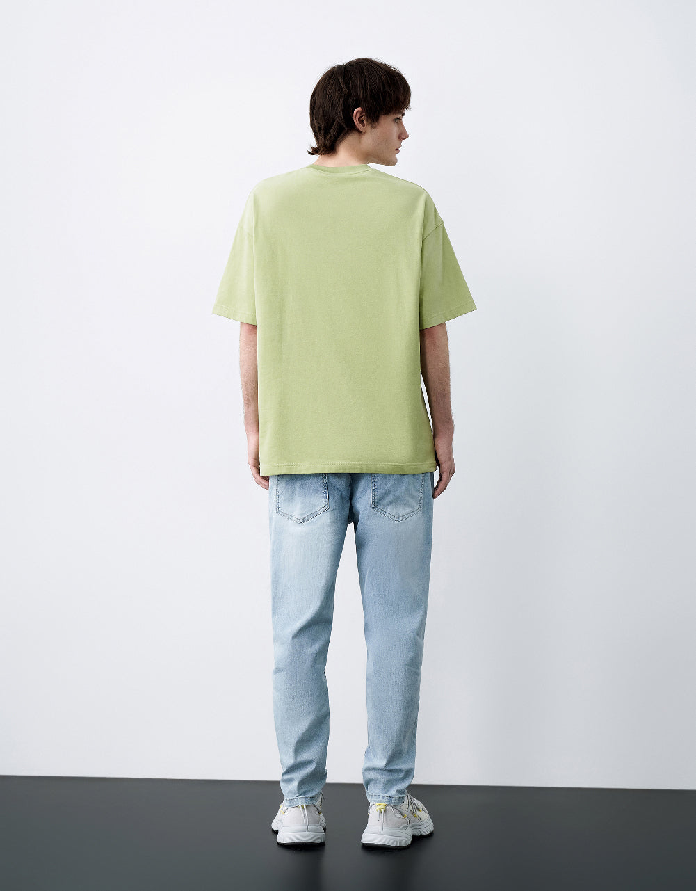 Mid-Waist Straight Jeans