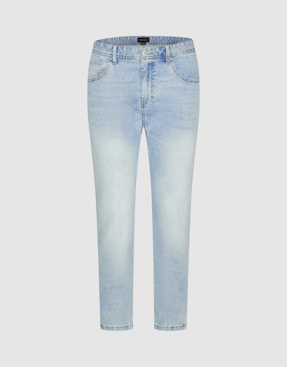 Mid-Waist Straight Jeans