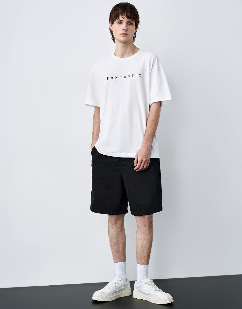 Drawstring Wasit Denim Shorts