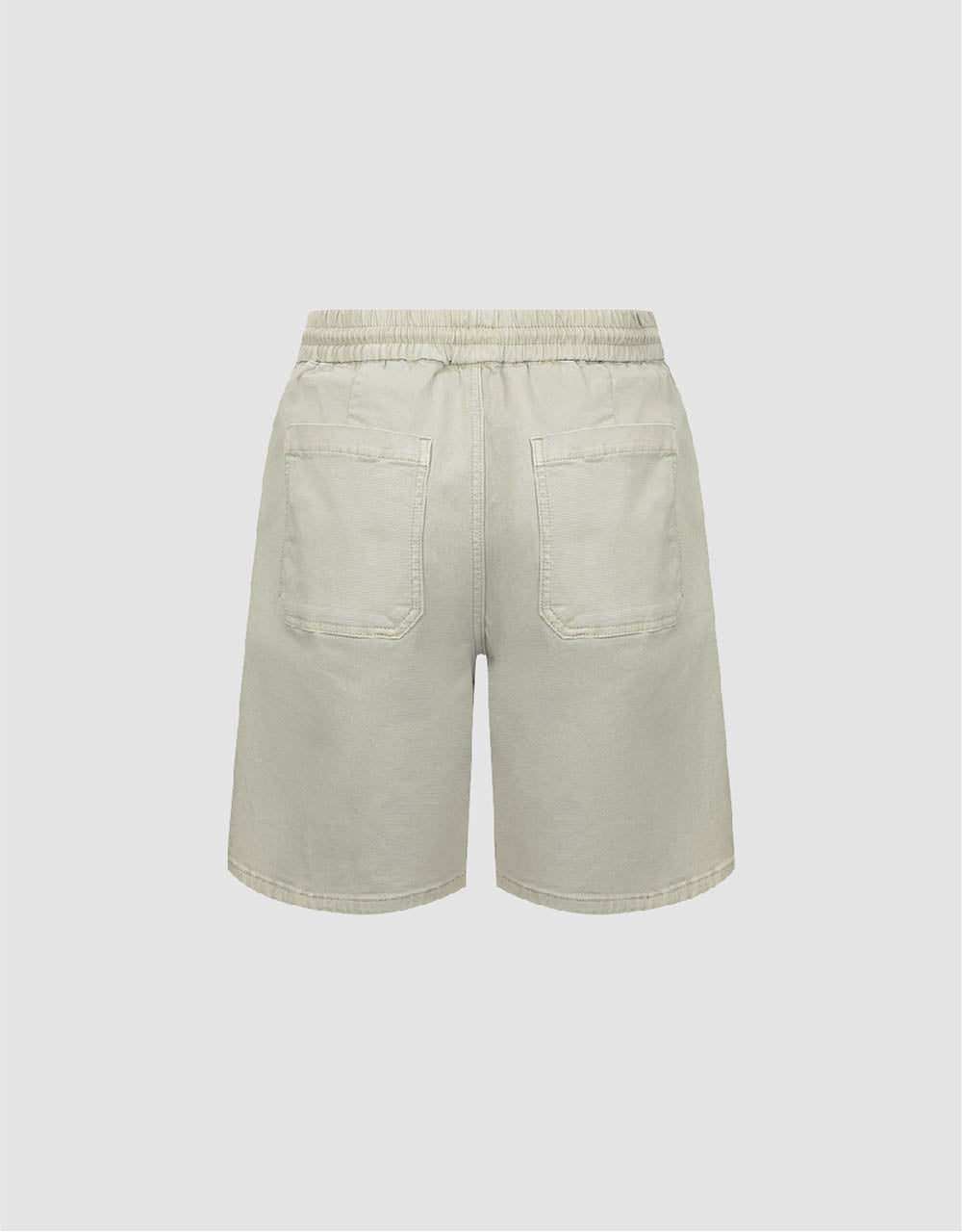 Drawstring Waist Denim Shorts