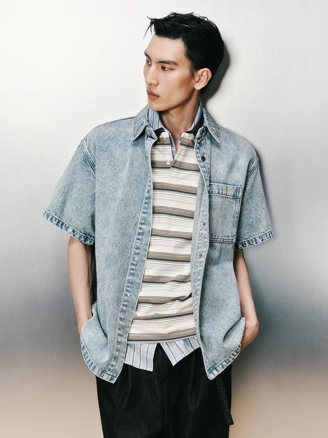 Denim Short Sleeve Shirts