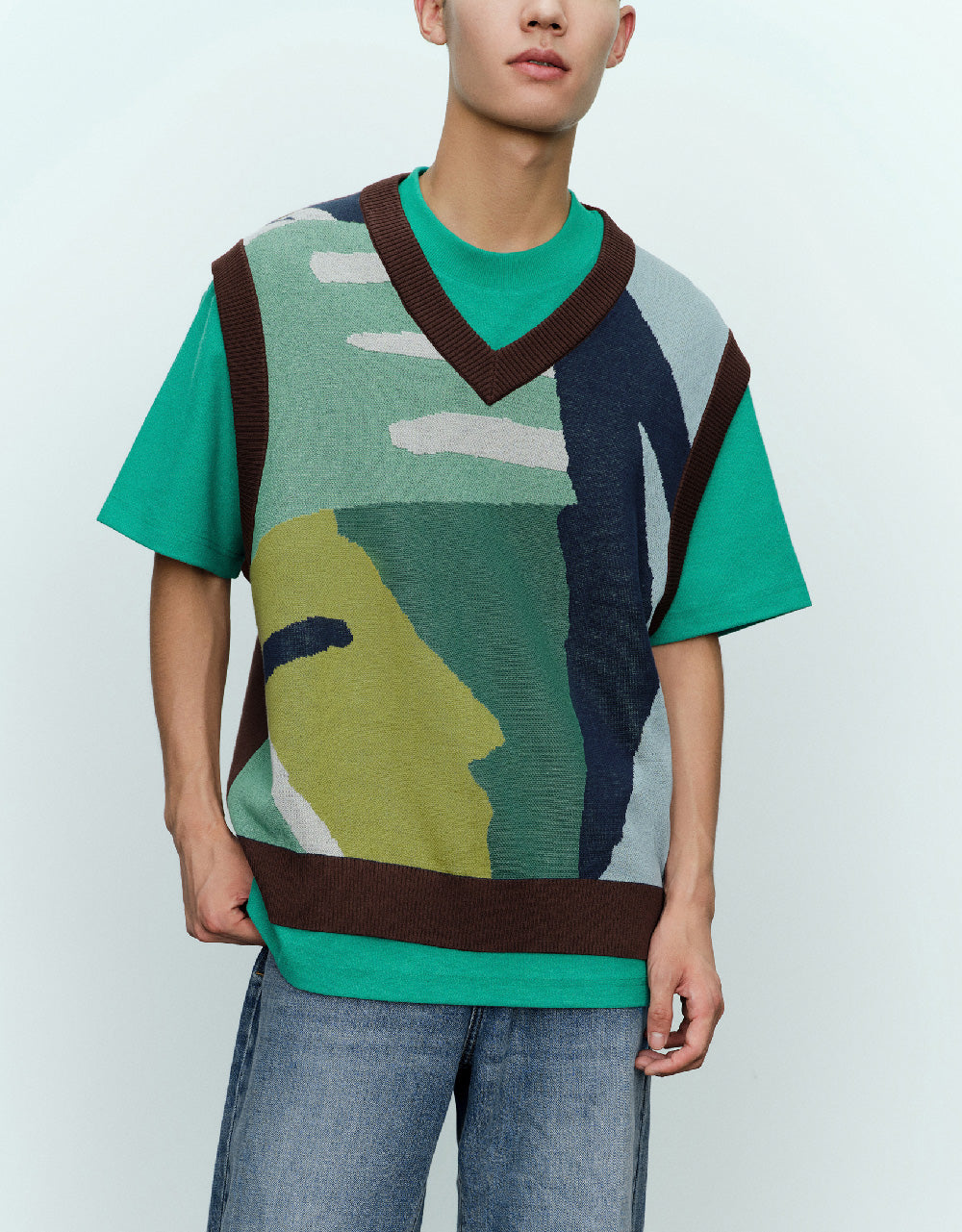 Loose Knitted Vest