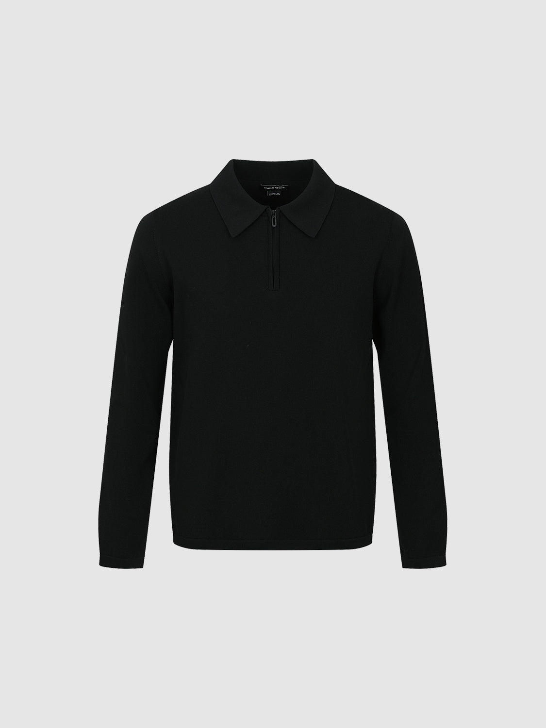 Zip Half Placket Knitted T-Shirts