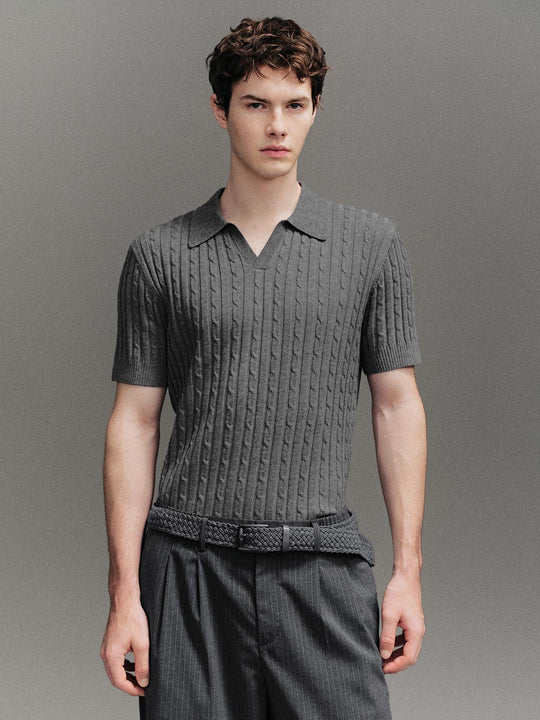 Rib Knitted T-Shirts