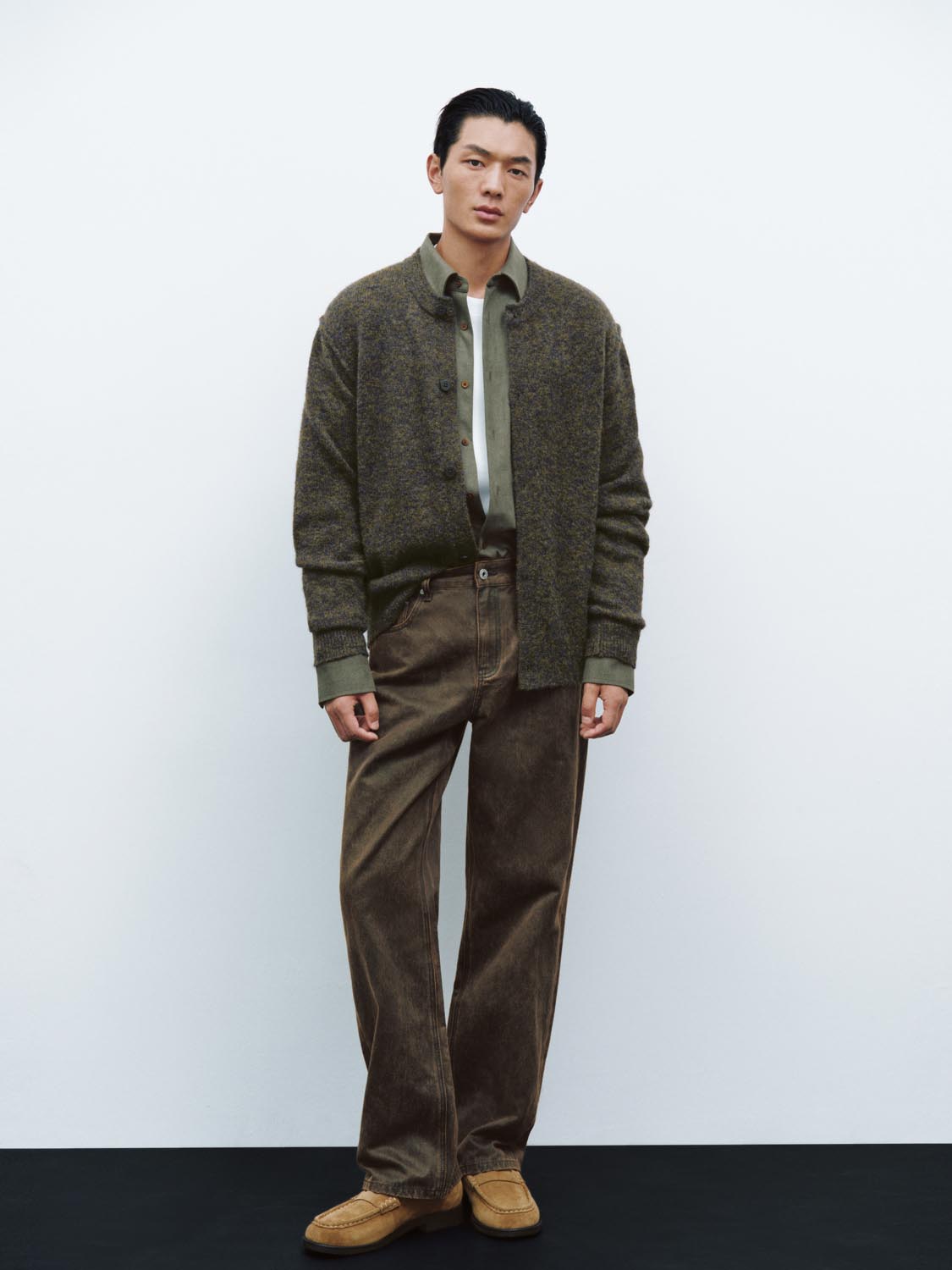 Crew Neck Knitted Cardigans