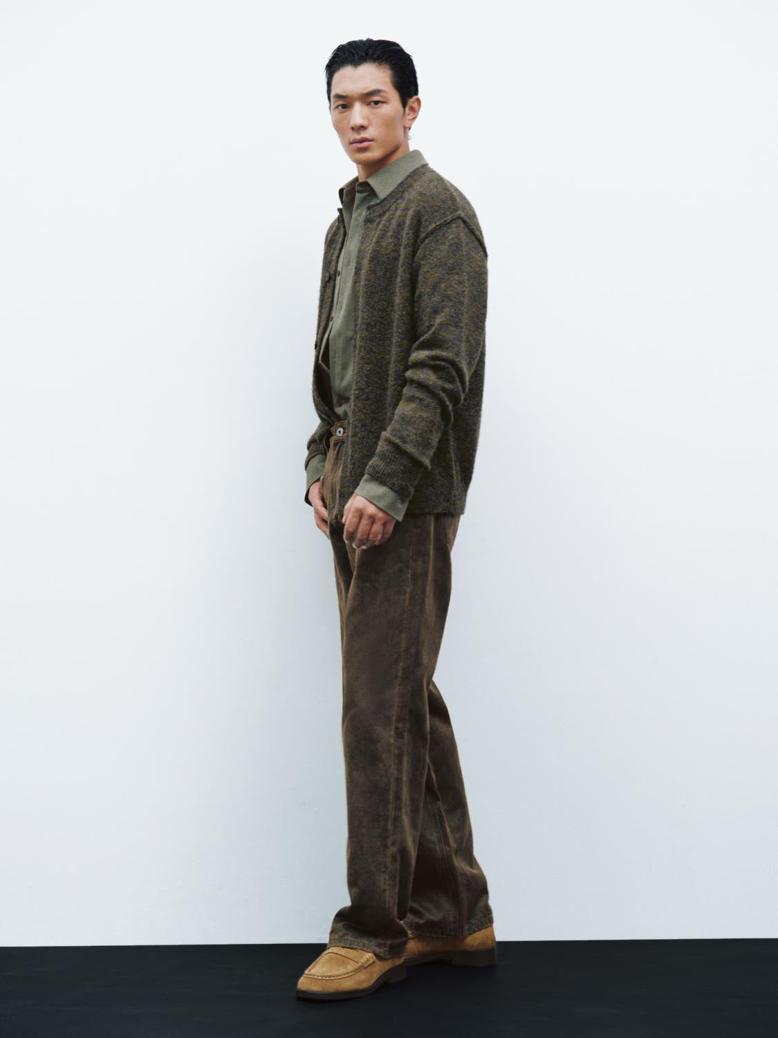 Crew Neck Knitted Cardigans