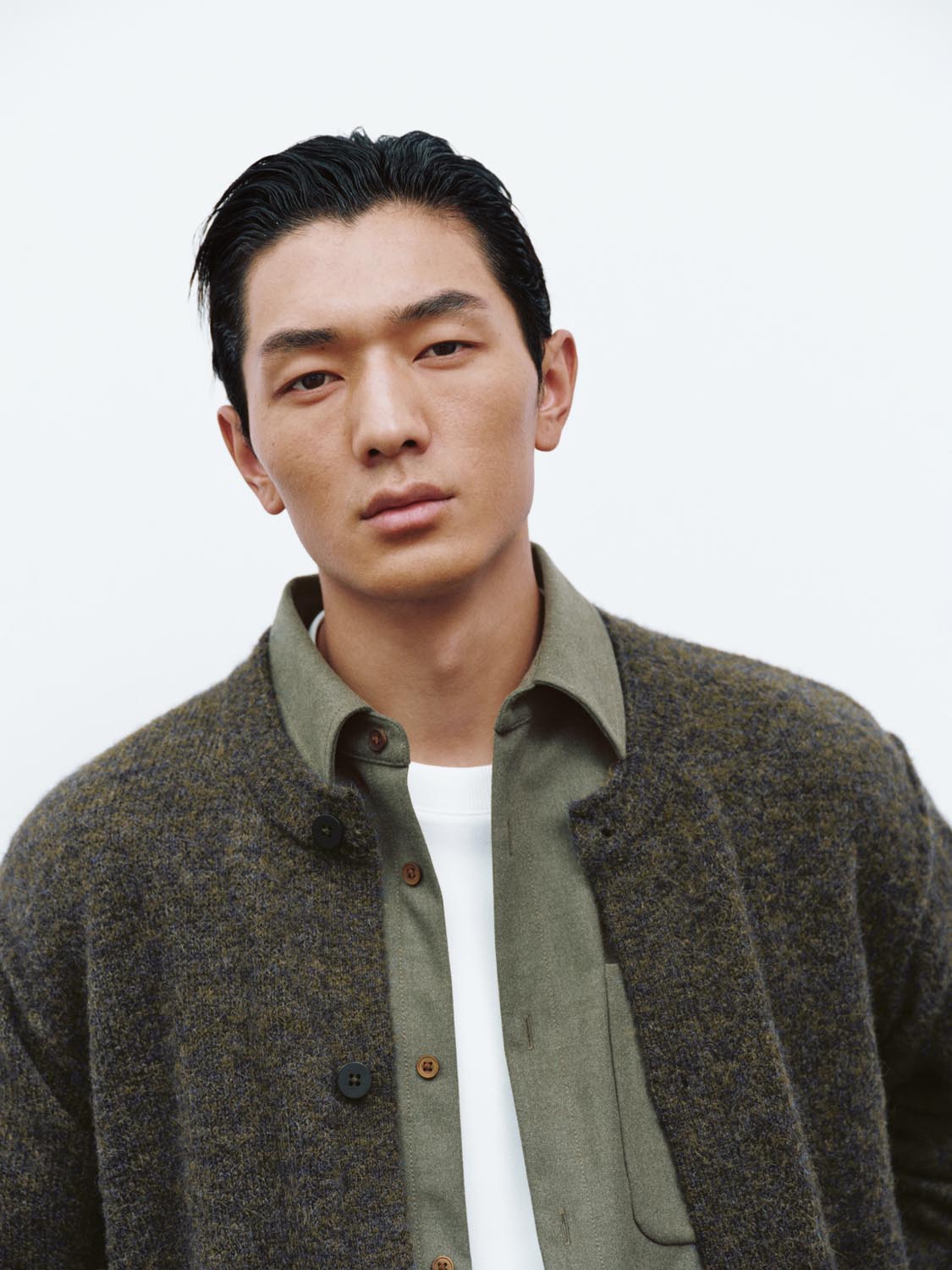 Crew Neck Knitted Cardigans