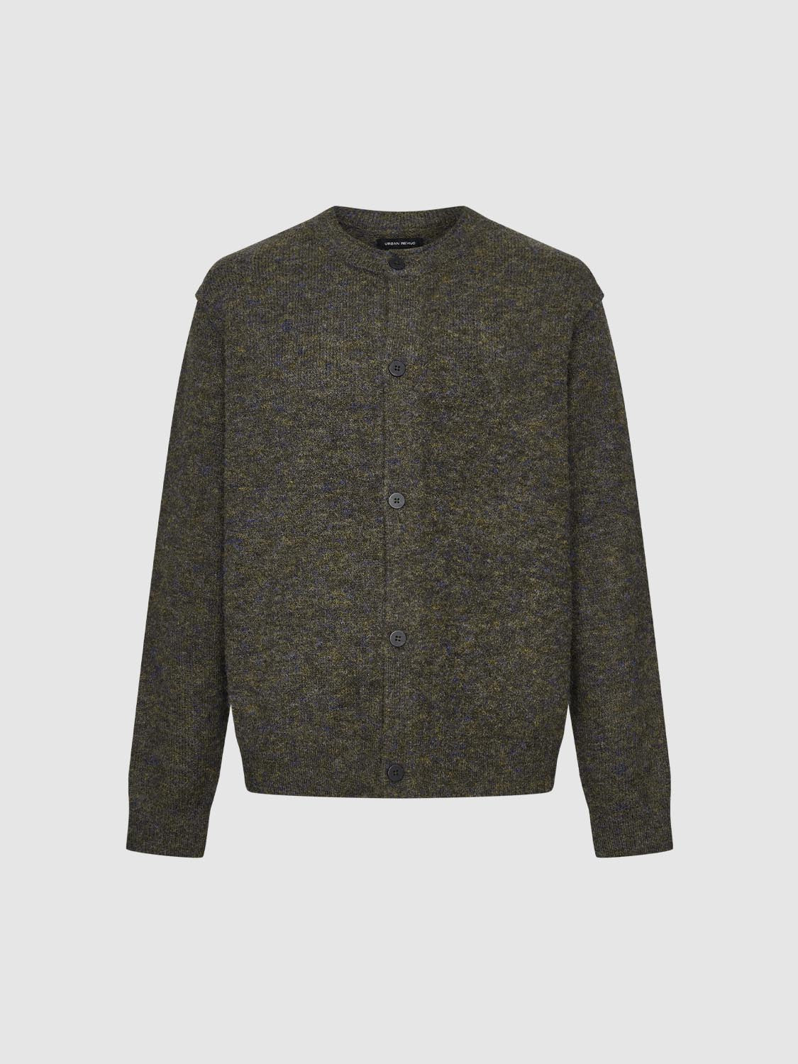 Crew Neck Knitted Cardigans