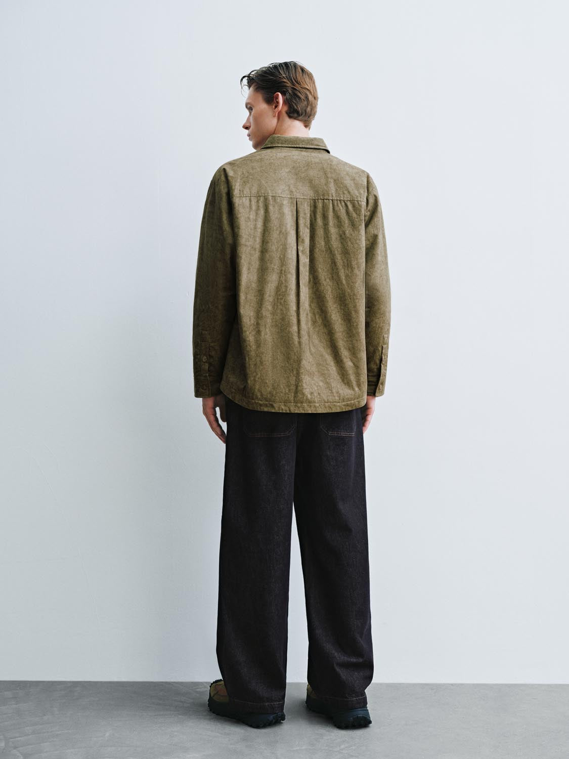 Loose Fit Padded Shirt Jackets