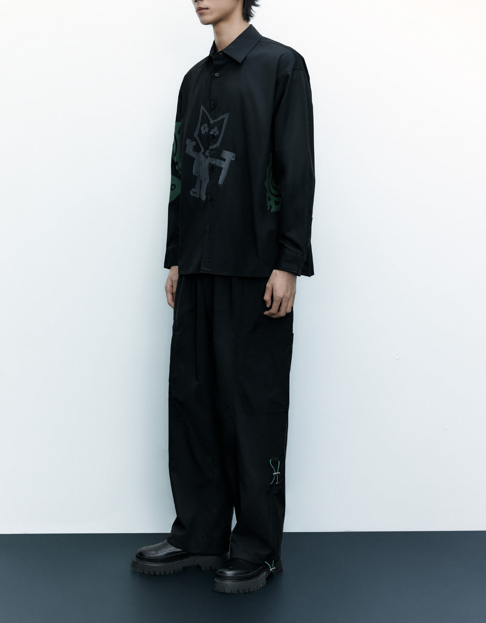 Cartoon Printed Loose Shirt