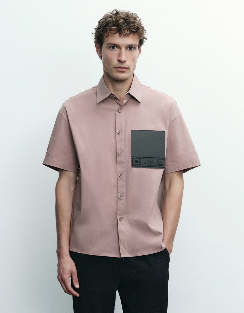 Pocket Detail Loose Shirt