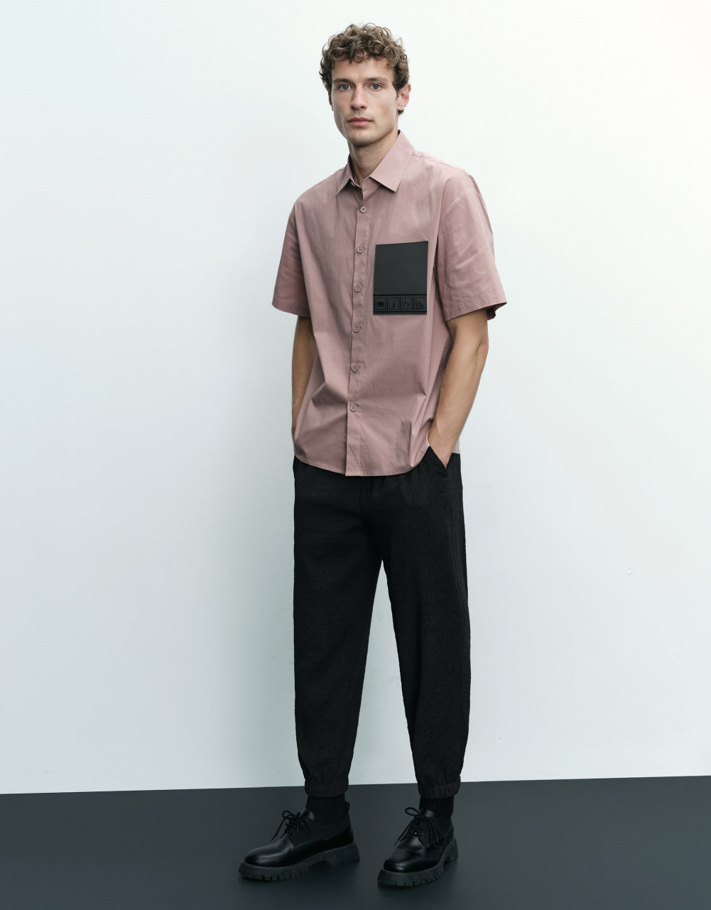 Pocket Detail Loose Shirt