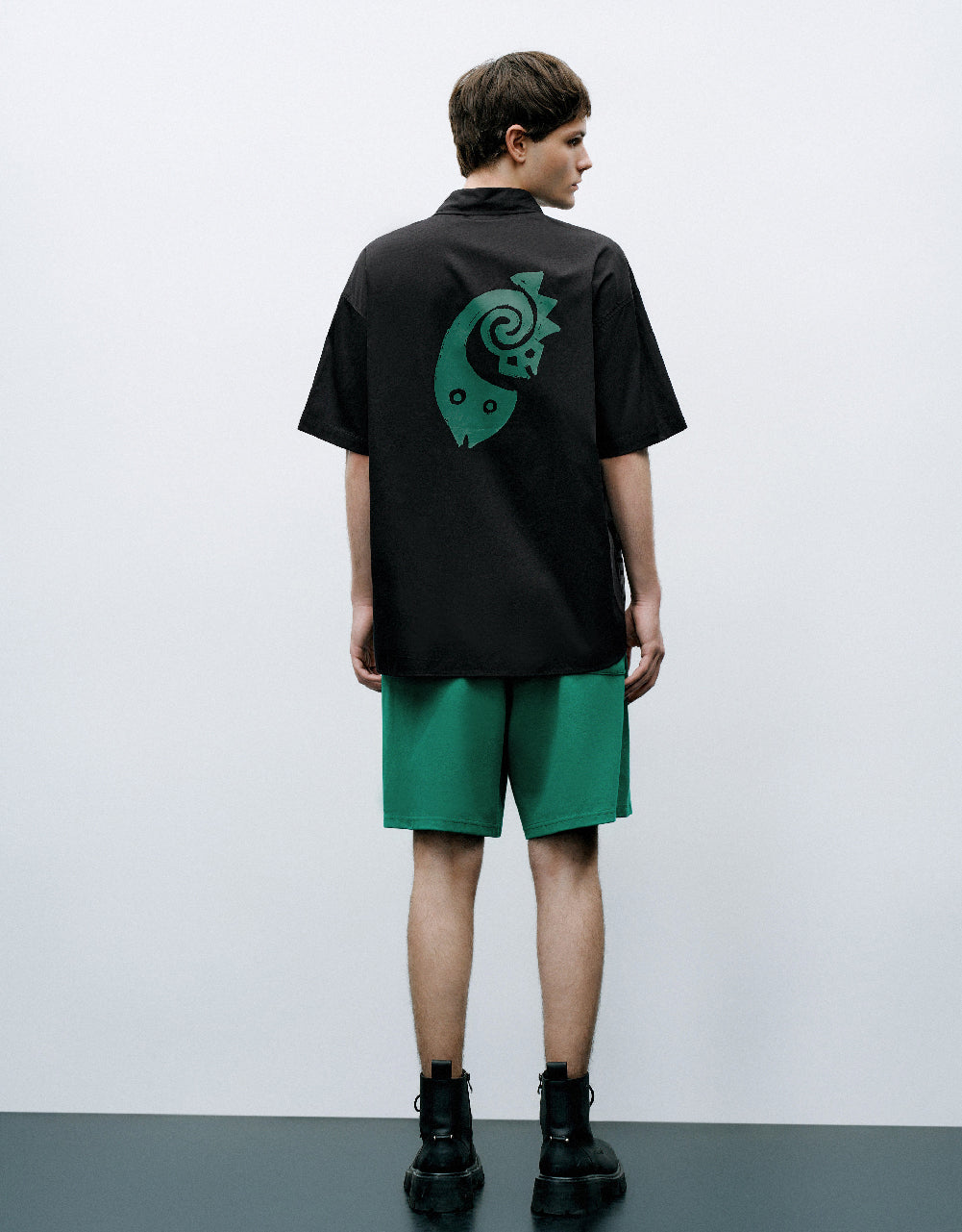 Drawing Printed Loose Shirt