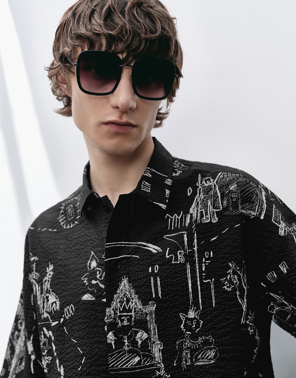 Printed Oversized Shirt