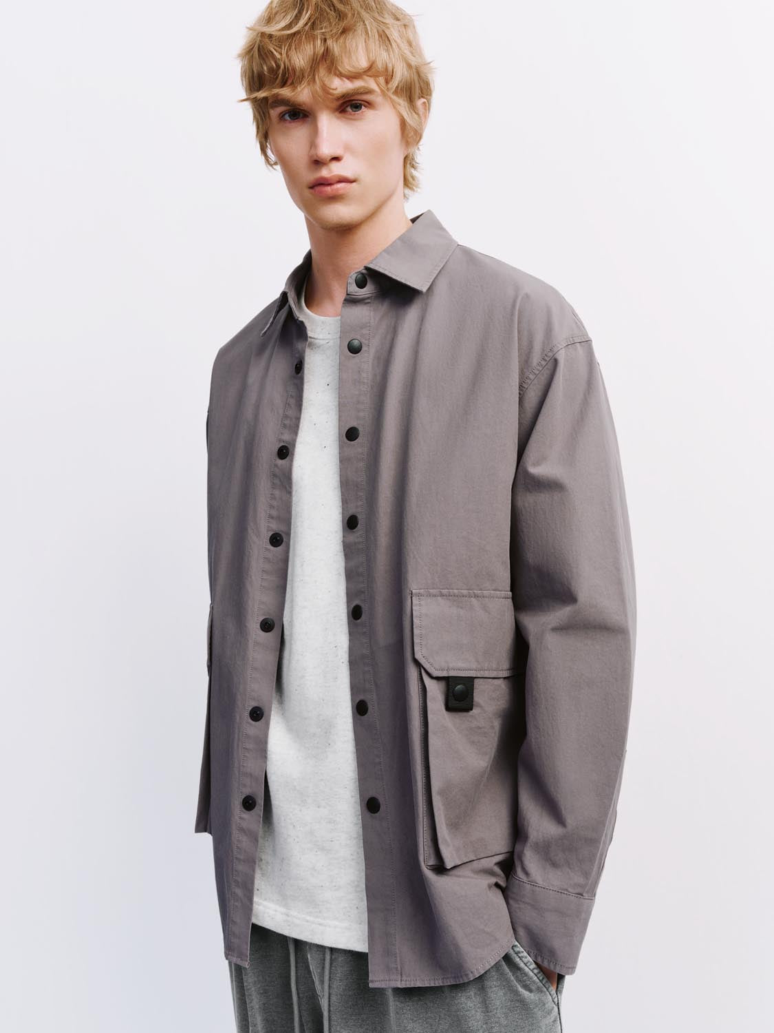 Flap Pocket Loose Shirts