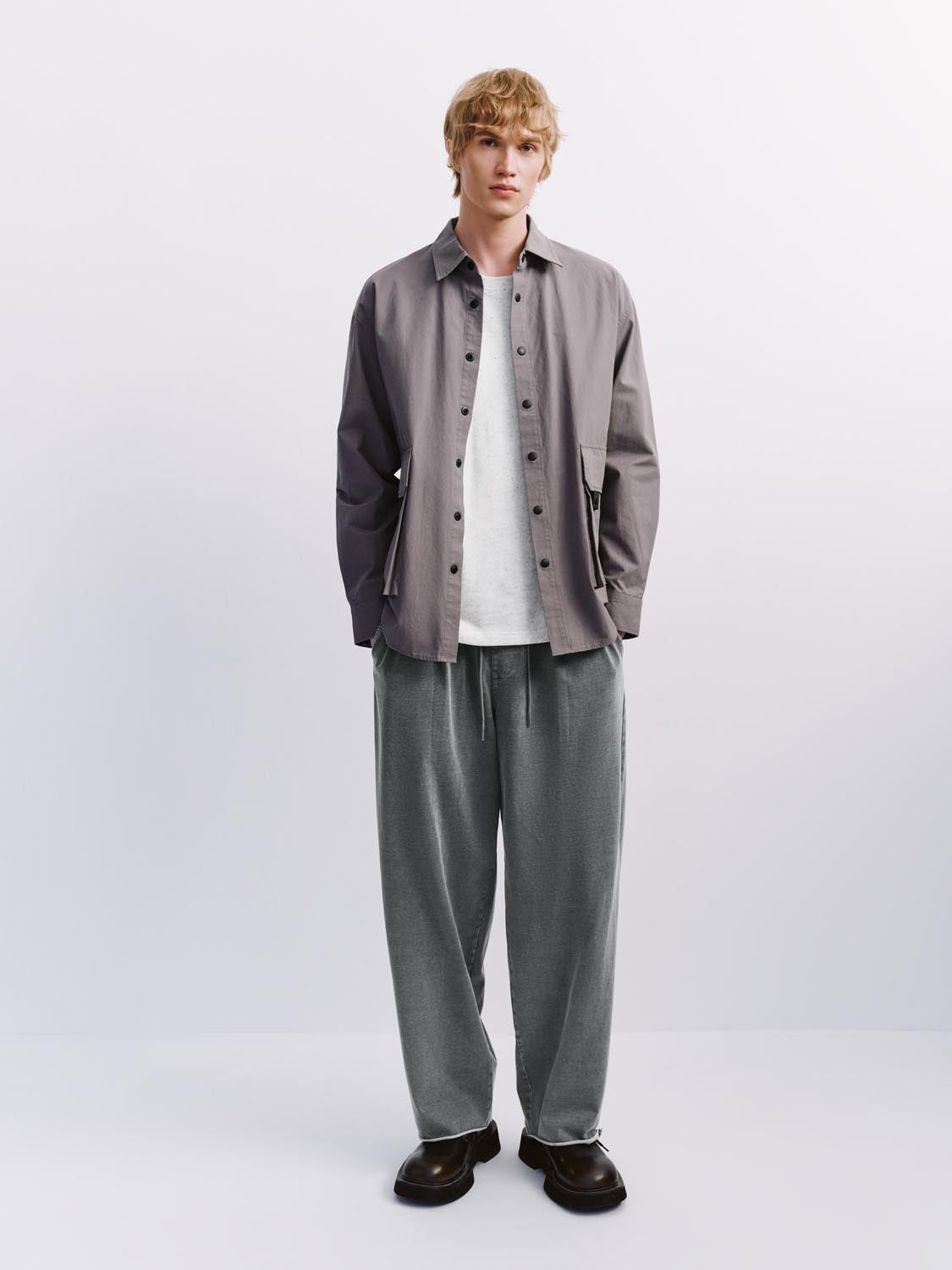 Flap Pocket Loose Shirts