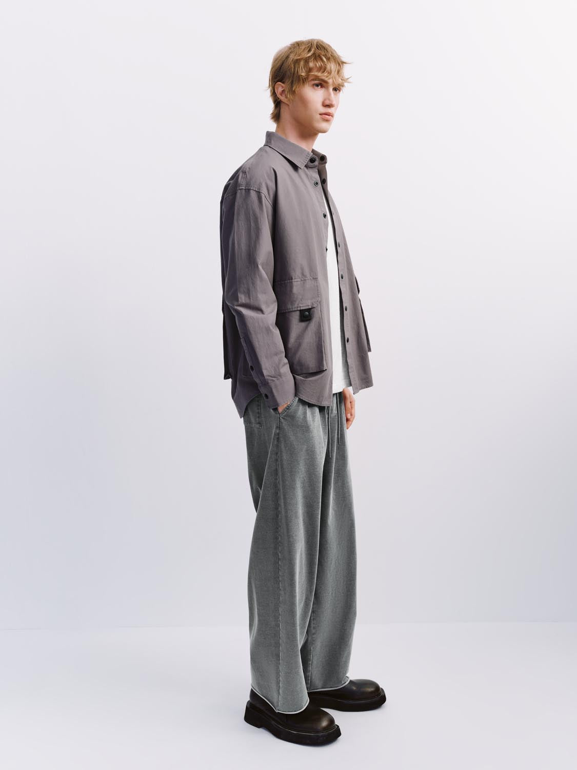 Flap Pocket Loose Shirts