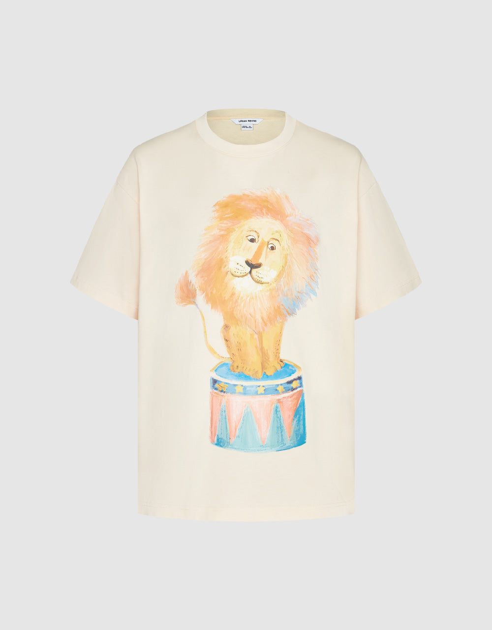 Lion Printed Straight T-Shirt