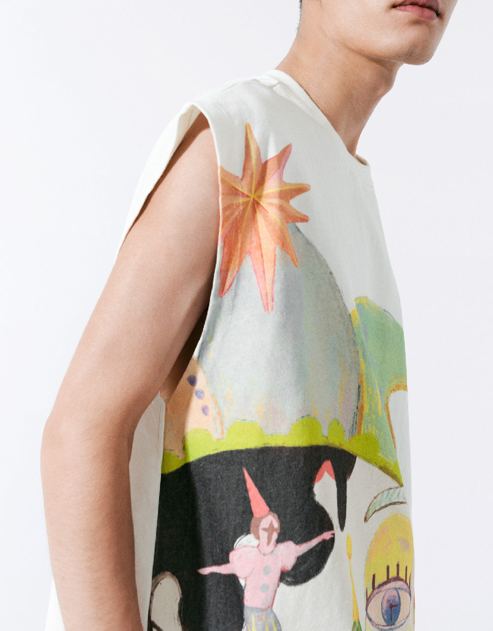 Crew Neck Loose Tank Top