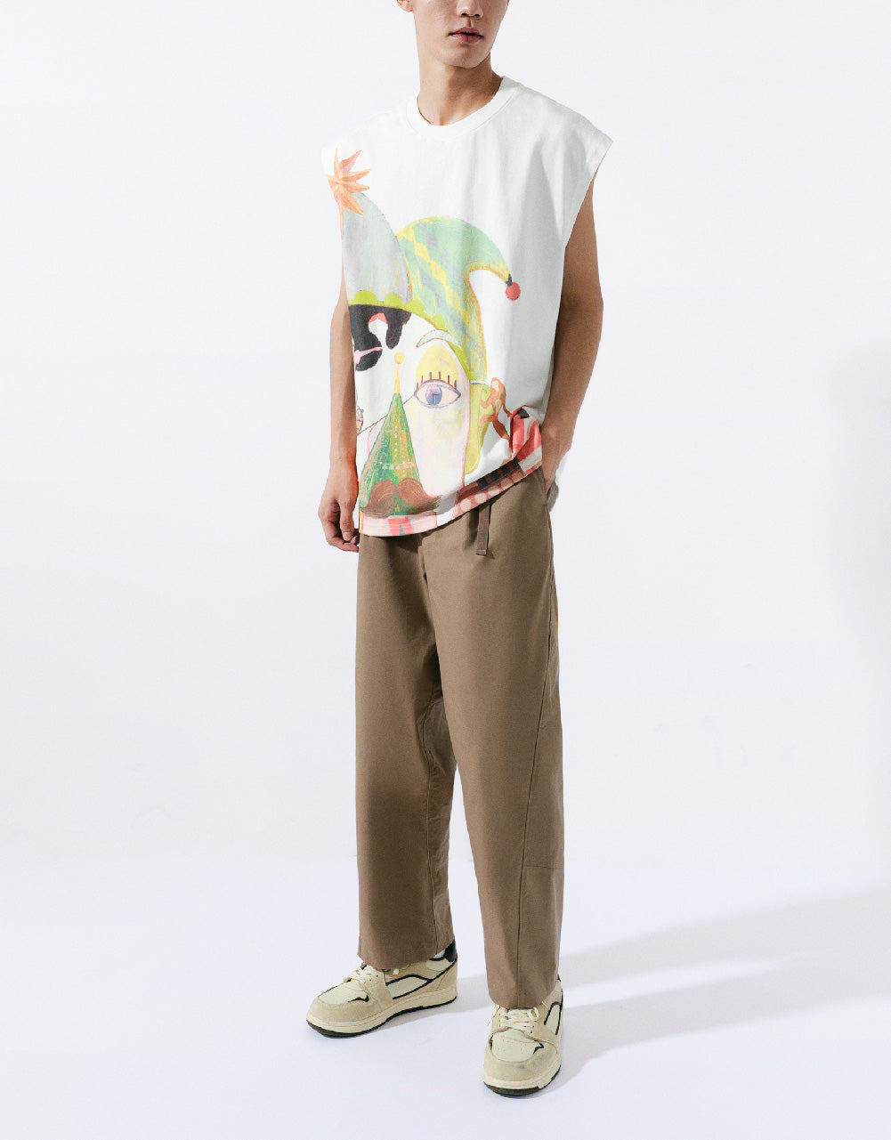 Crew Neck Loose Tank Top