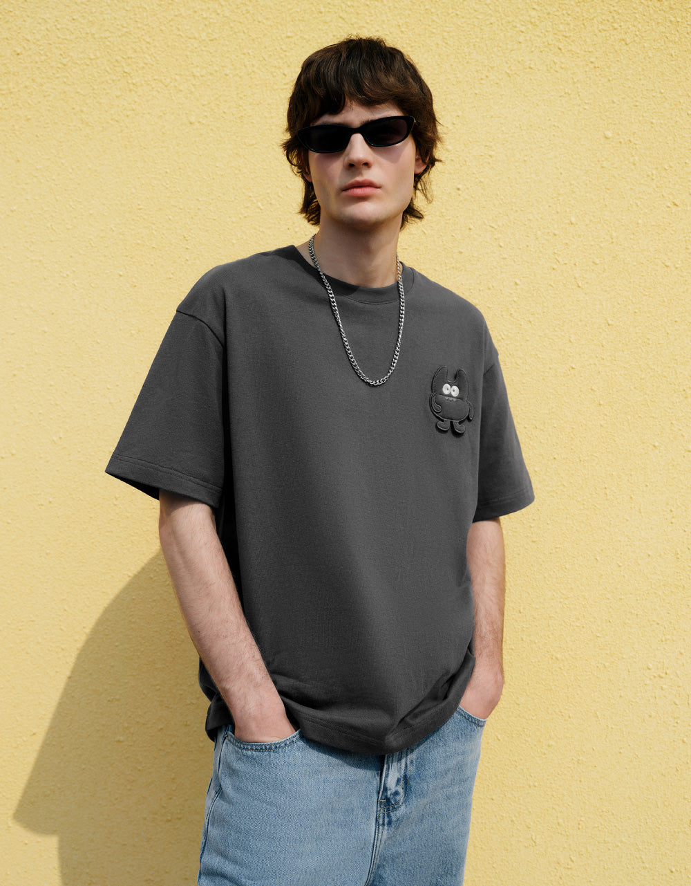 Cartoon Embossed T-Shirt