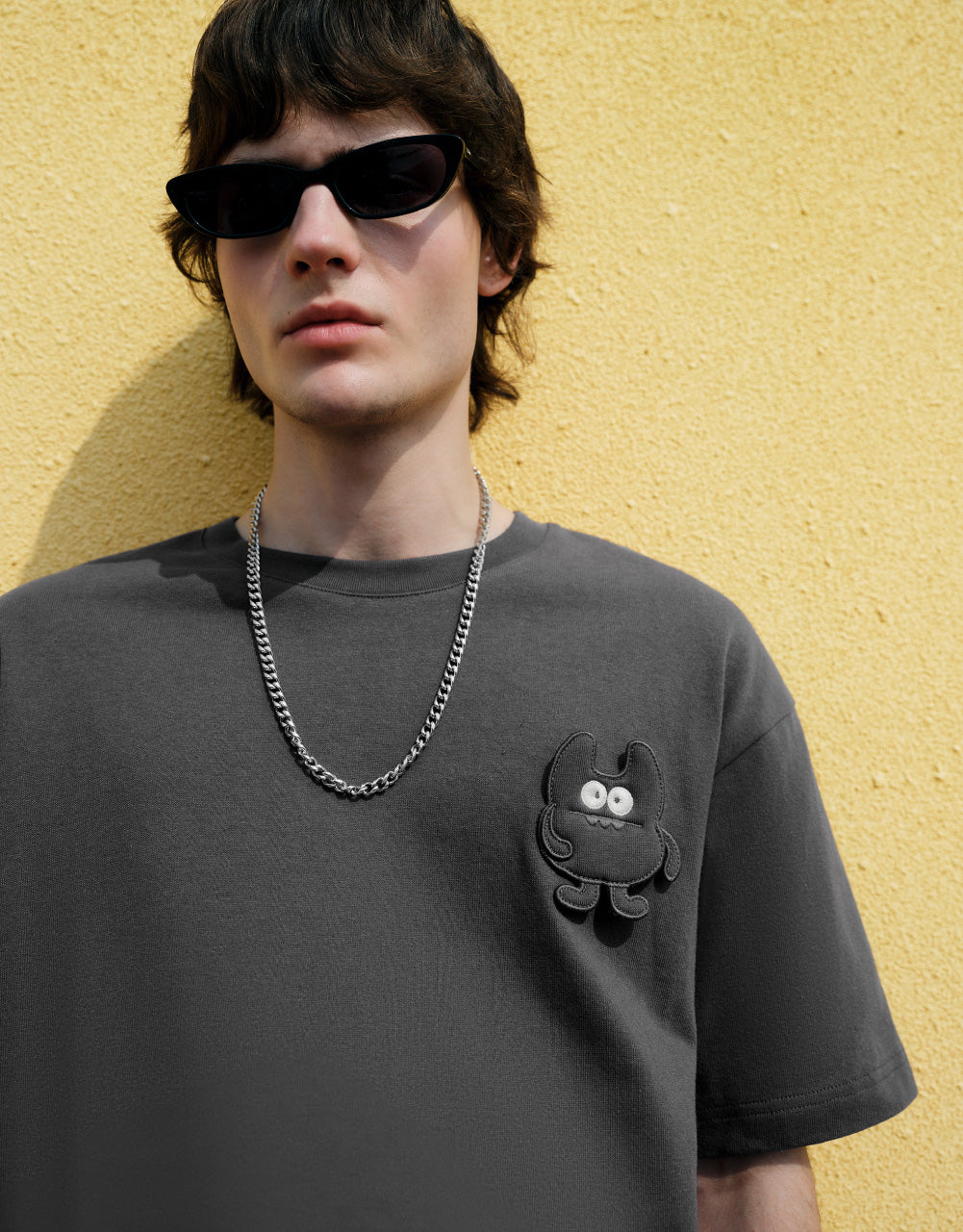 Cartoon Embossed T-Shirt