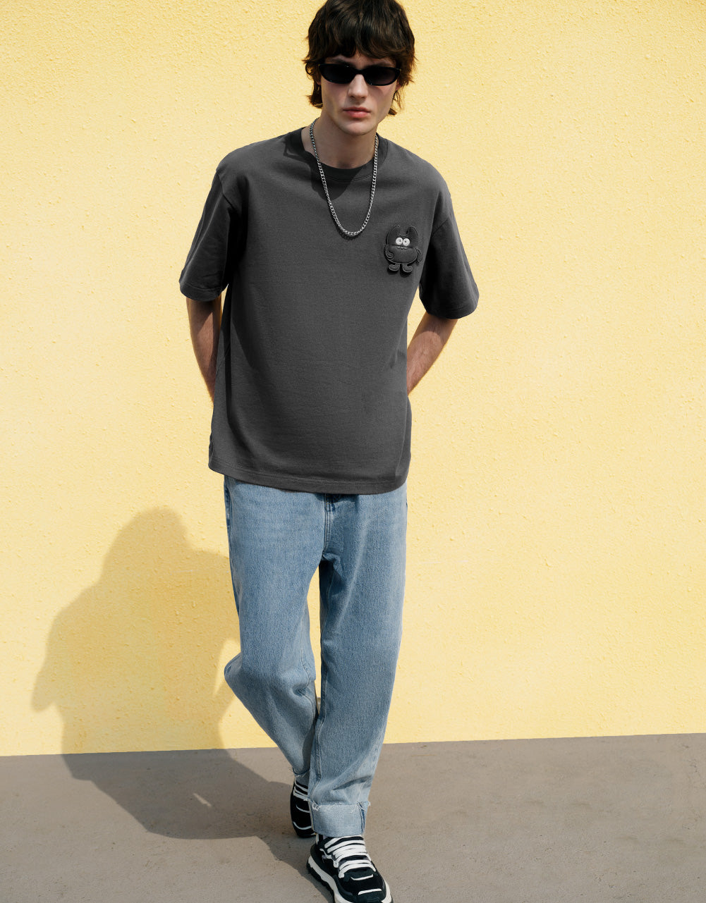 Cartoon Embossed T-Shirt